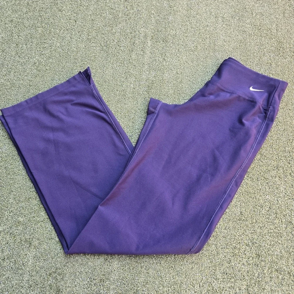 Nike Dry-Fit Women's Flared Leggings Navy Blue Size S - Picture 12 of 12